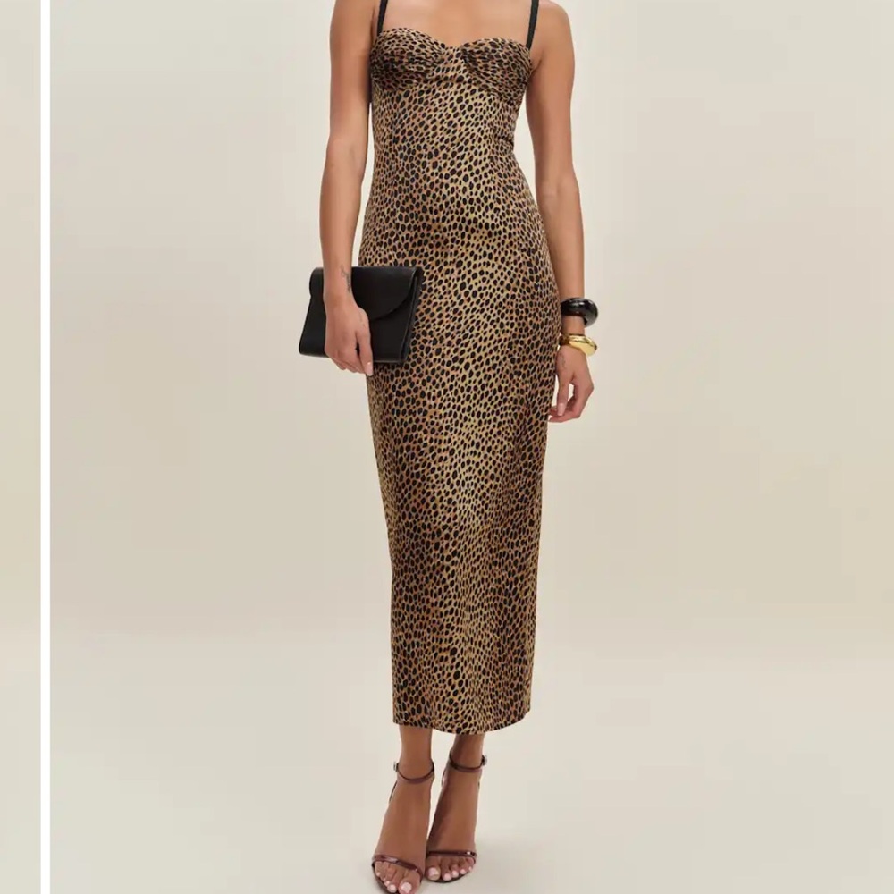 Leopard Print Midi Dress from Reformation